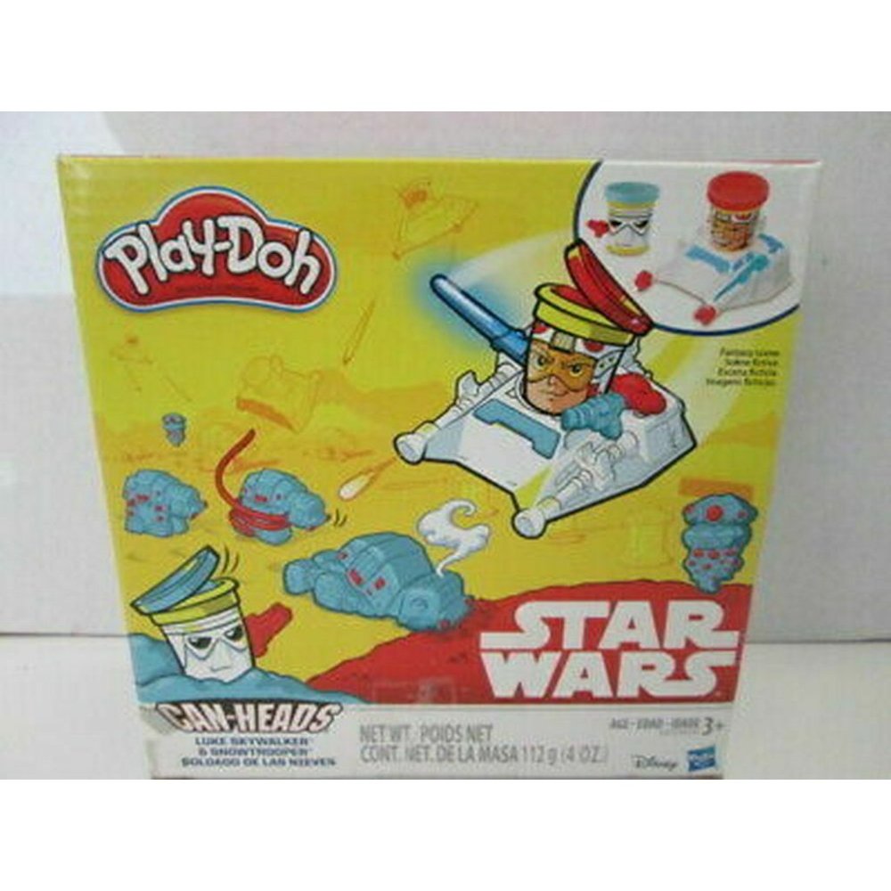 Play-Doh Star Wars Can-Heads Luke Skywalker & Snow Trooper BRAND NEW!